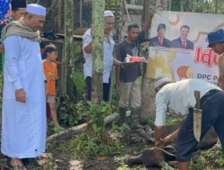 Anggota DPRD Muaro Jambi Zulkifli I Bagikan Bantuan Hewan Kurban di Jaluko, Ini Harapannya..