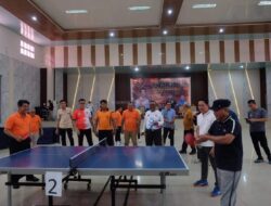 Penjabat Bupati Muaro Jambi Membuka Open Turnament Tenis Meja Bupati Cup ke VI